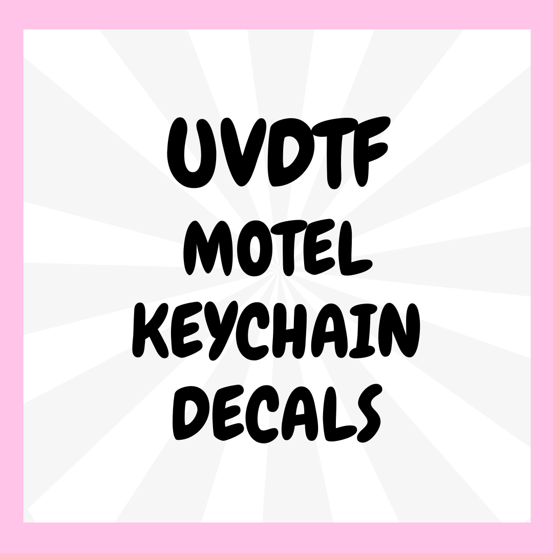 UVDTF MOTEL KEYCHAIN DECALS