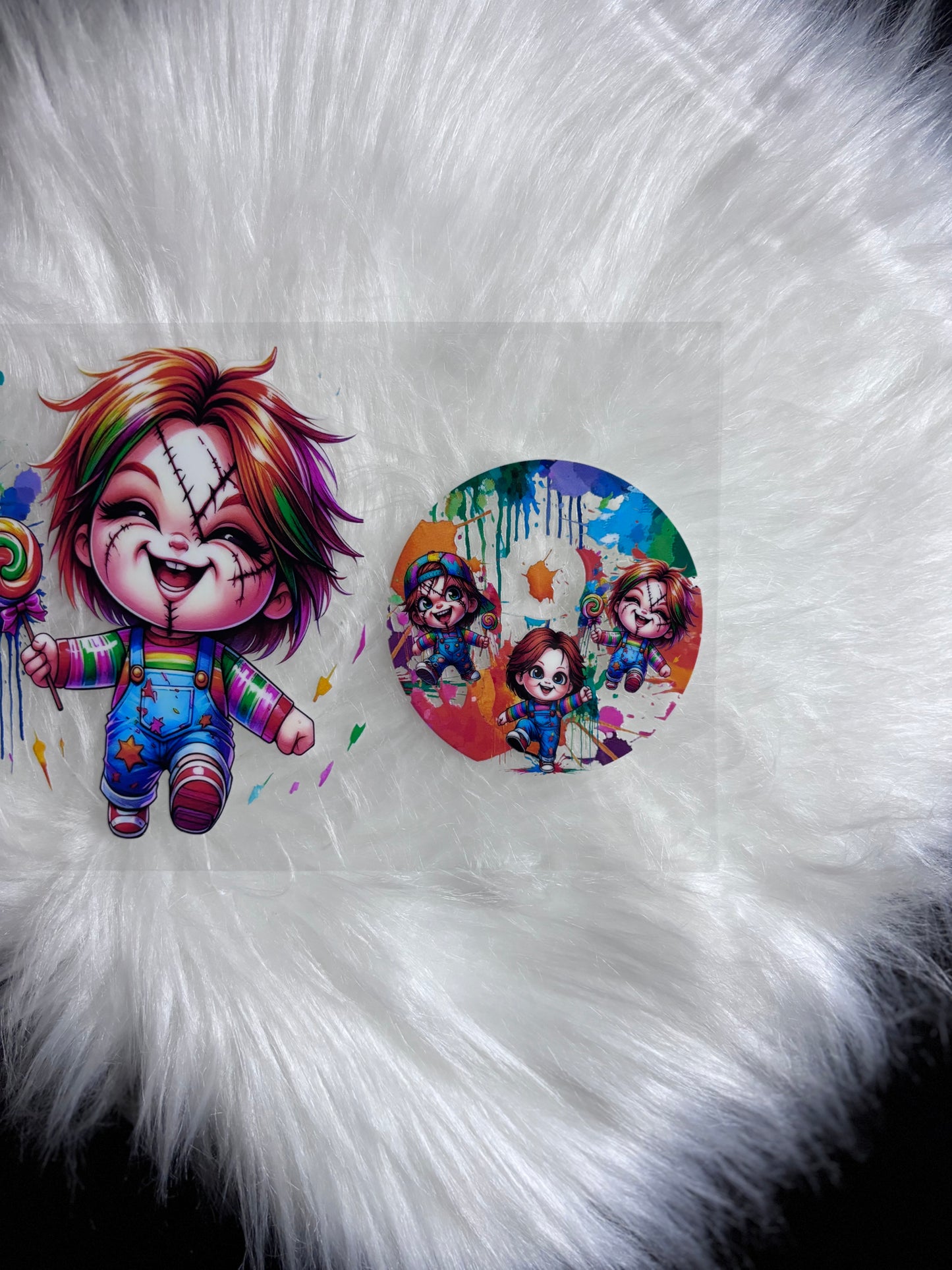 UV DTF Wrap + Lid Decal- Chucky