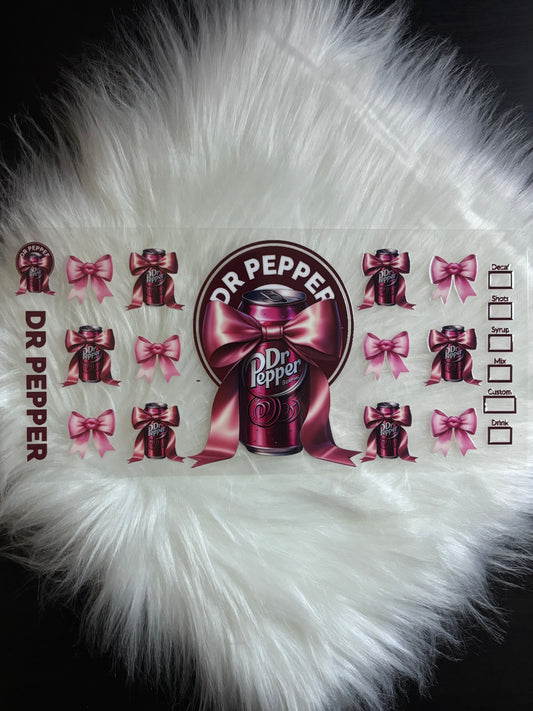 UV DTF Wrap- Dr. Pepper Coquette