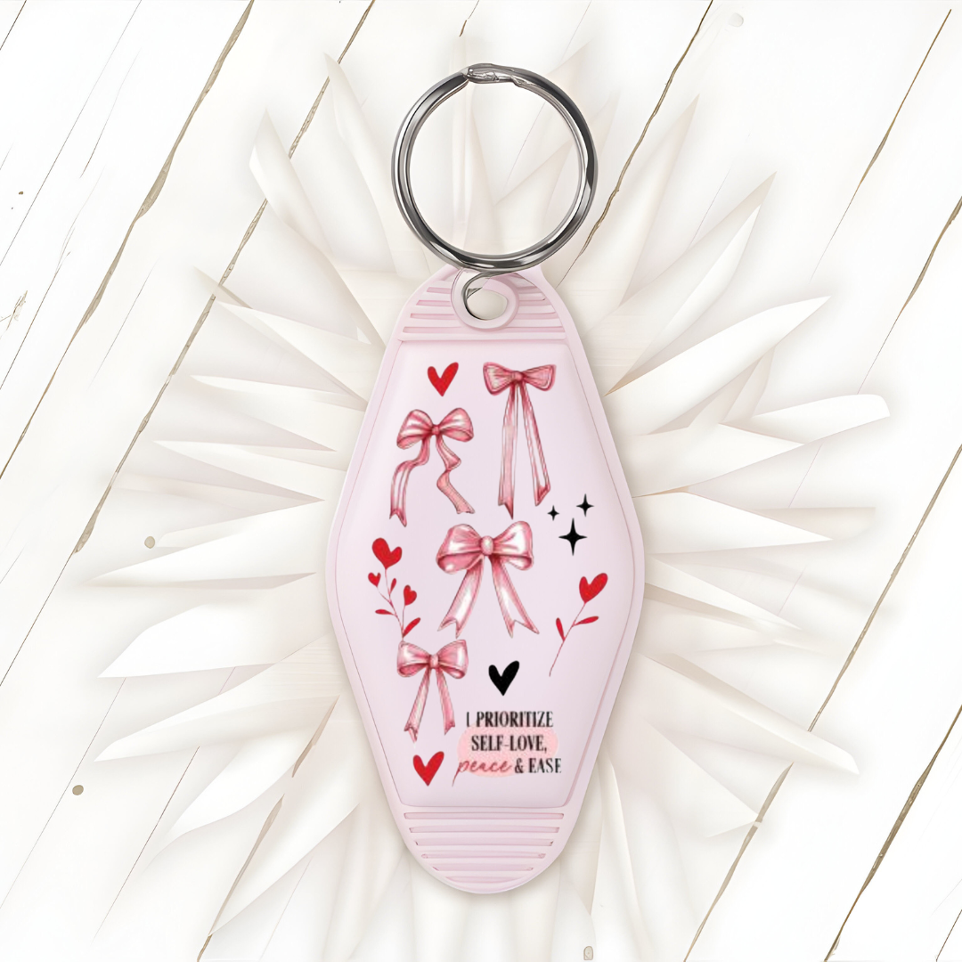 UV DTF MOTEL KEYCHAIN DECAL- Self Love