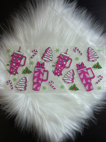 UV DTF Wrap- Candy Canes, Trees, Cups Christmas