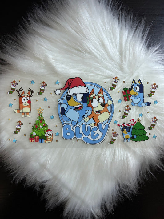 UV DTF Wrap- Bluey Christmas