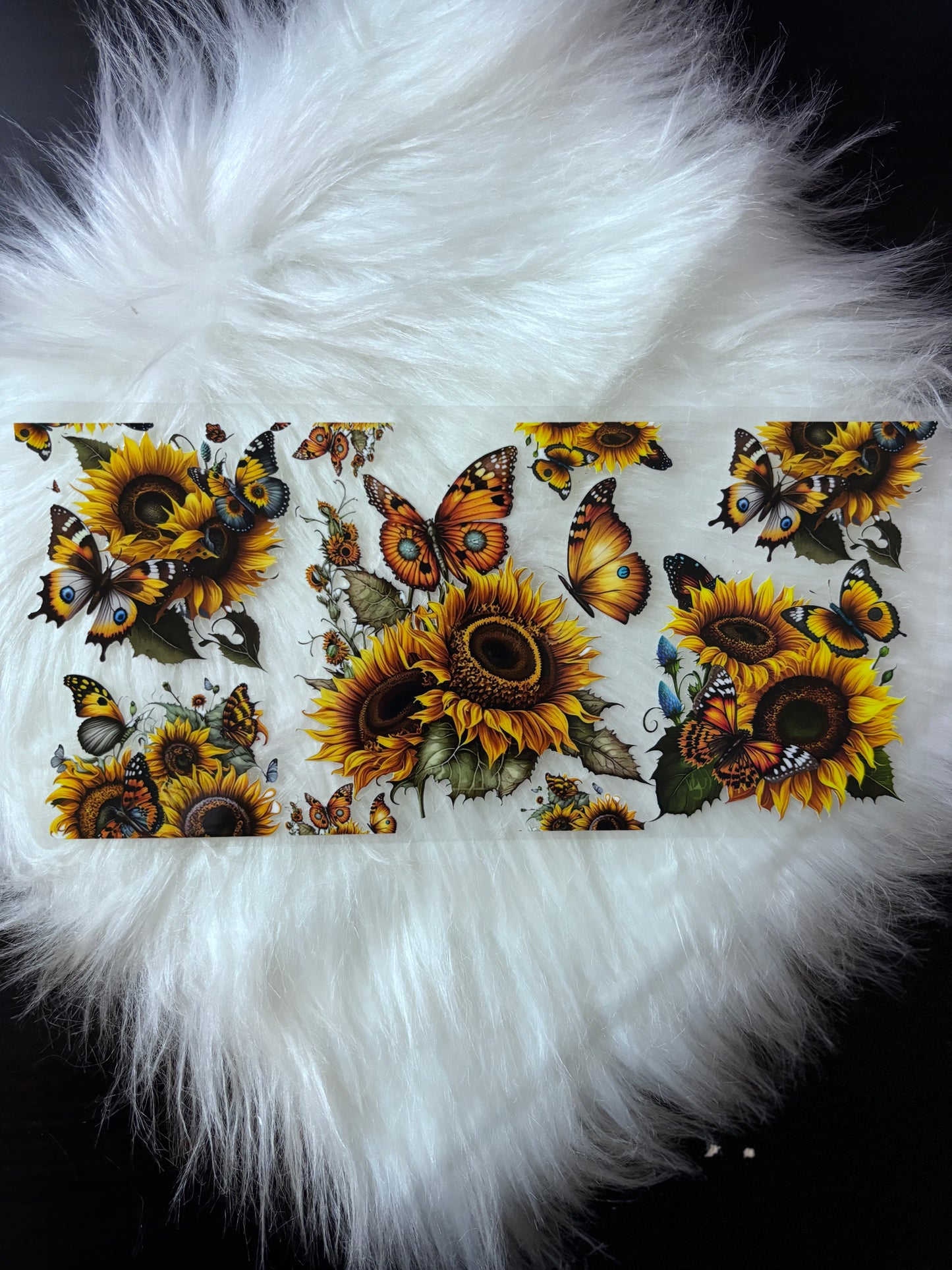 UV DTF Wrap- Butterflies & Sunflowers