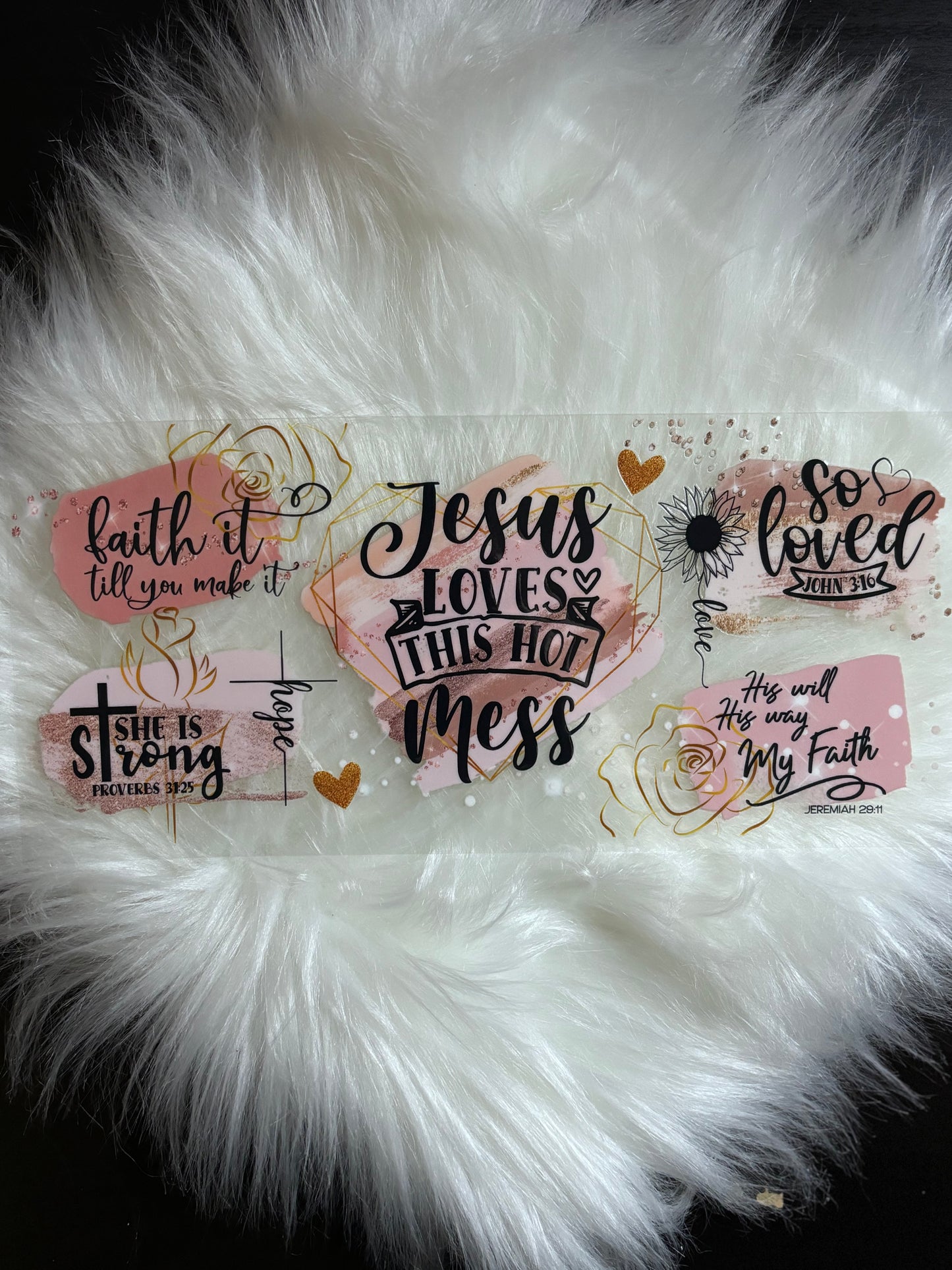 UV DTF Wrap- Jesus Loves This Hot Mess