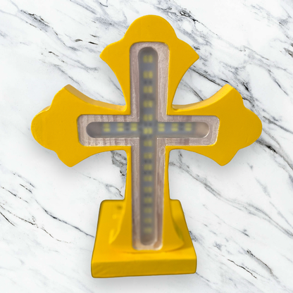 Hand Carved Custom LED Light Up Crosses