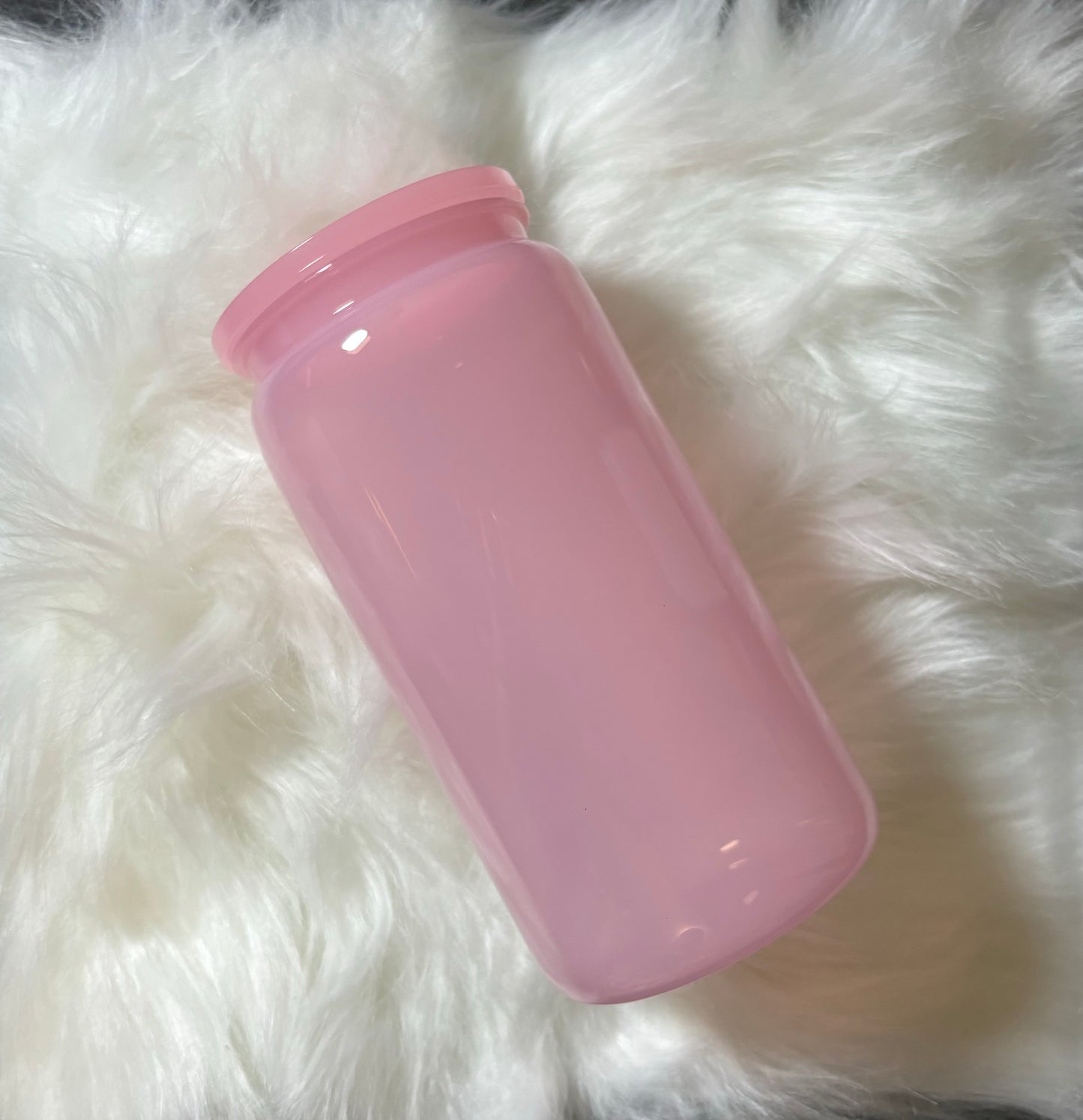 16oz Macaron Plastic Can Cups with Plastic Lid and Plastic Straw ideal for UV DTF Wraps