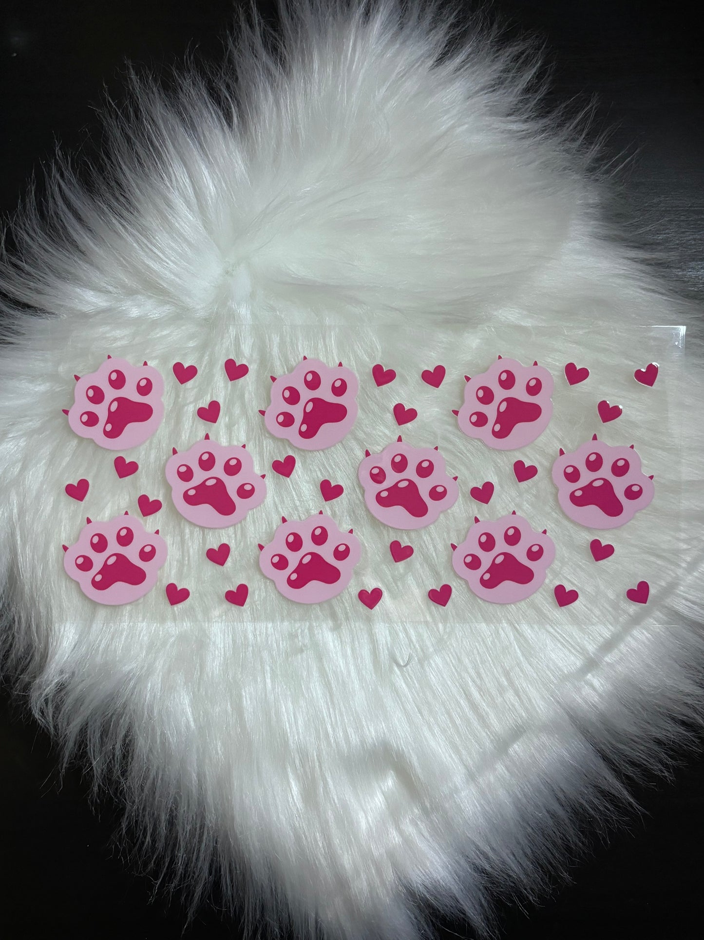 UV DTF Wrap- Pink Paws