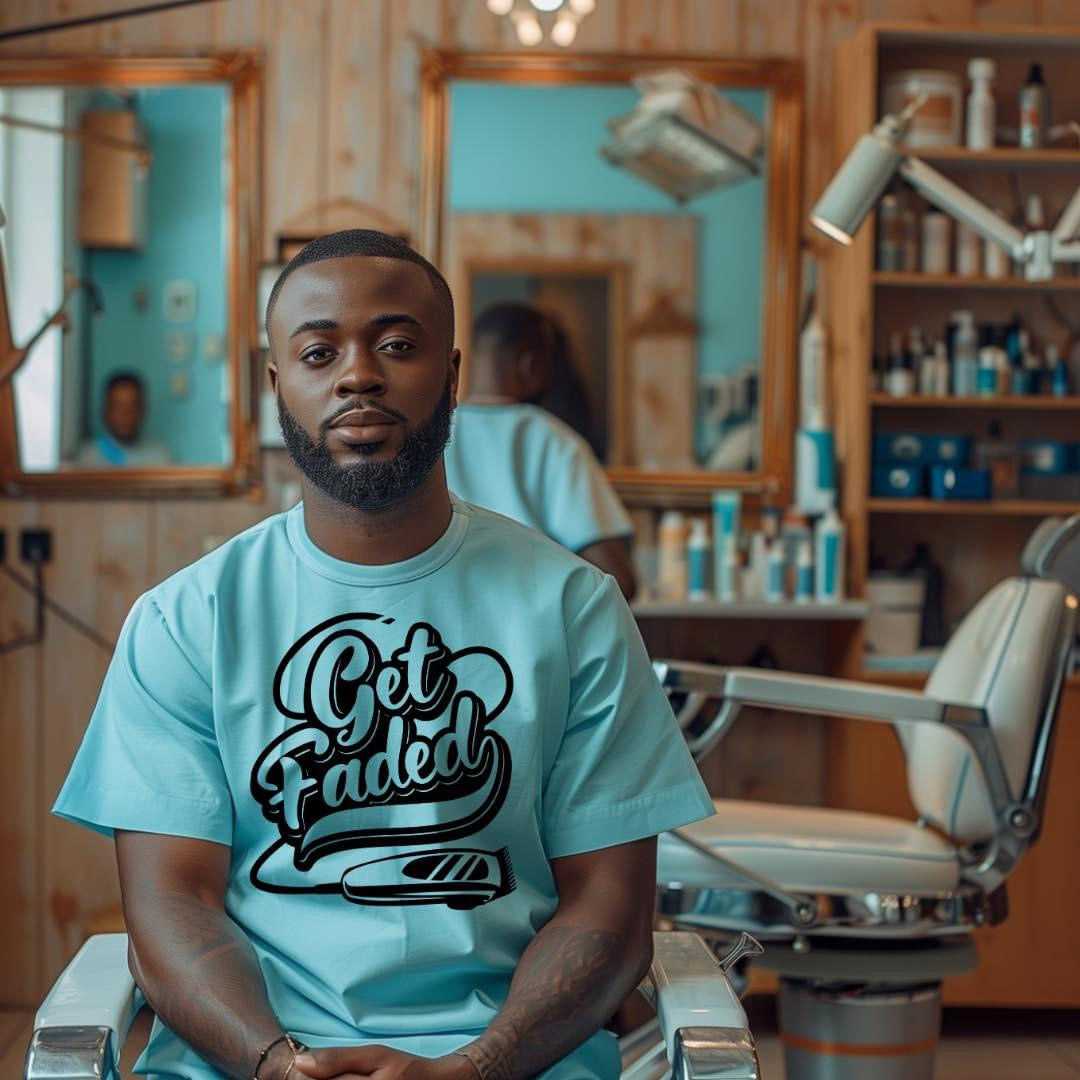 GET FADED BARBER- SHORT SLEEVE T-SHIRT