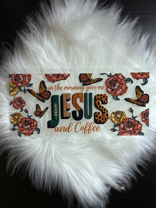 UV DTF Wrap- Jesus and Coffee