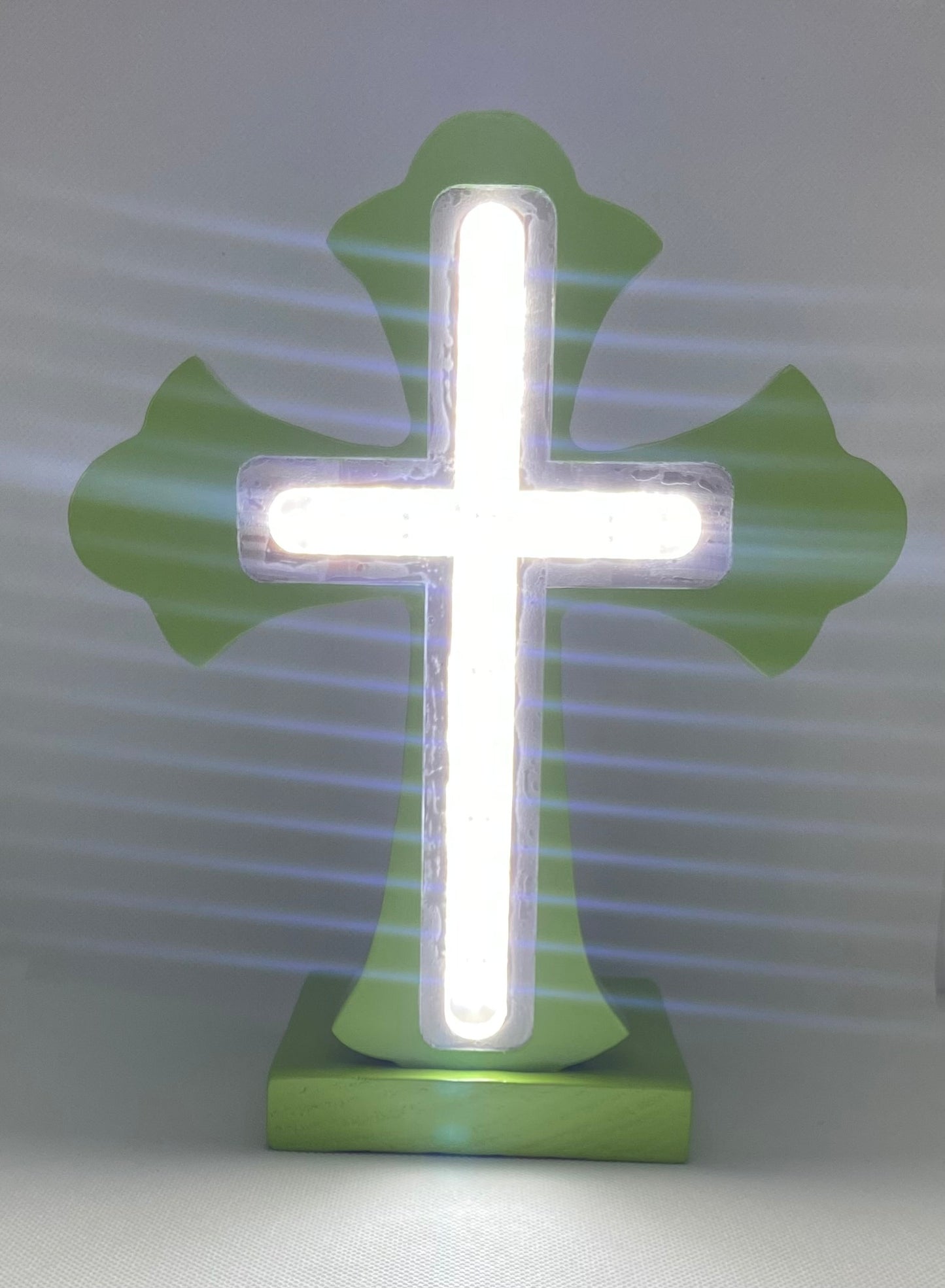 Hand Carved Custom LED Light Up Crosses