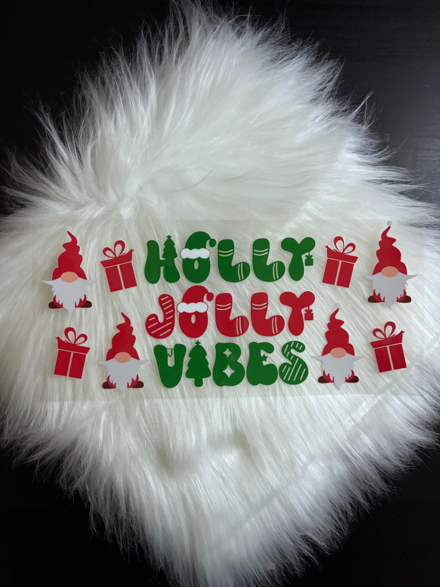 UV DTF Wrap- Holly Jolly Vibes Gnomes