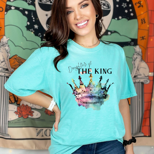 Ready To Press DTF Transfer- Daughter of the King/ Shirt not Included*