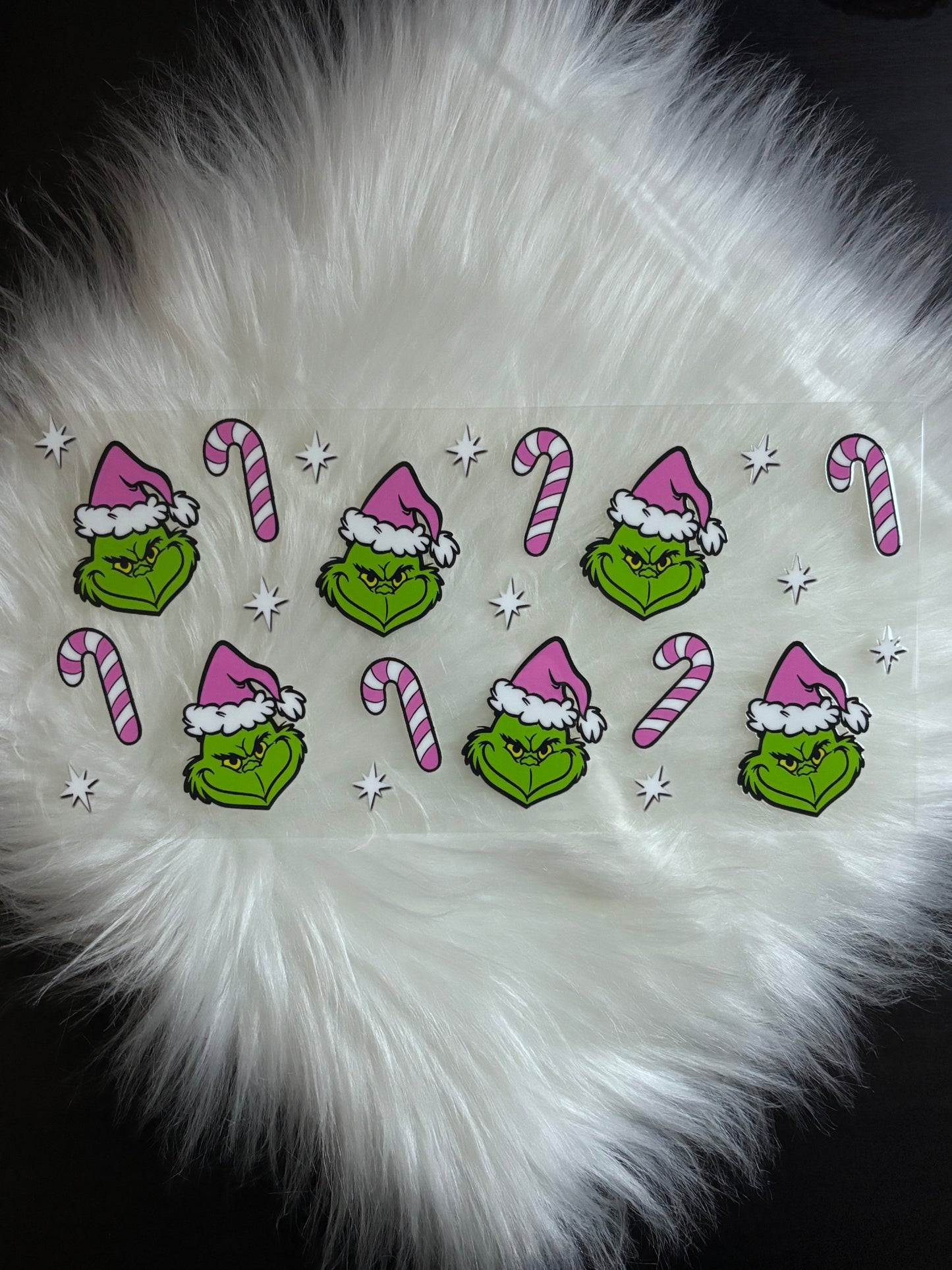 UV DTF Wrap- Grinch & Candy Canes