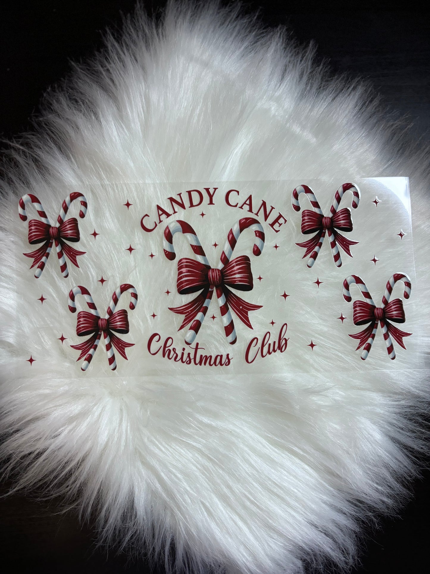 UV DTF Wrap- Candy Cane Christmas Club