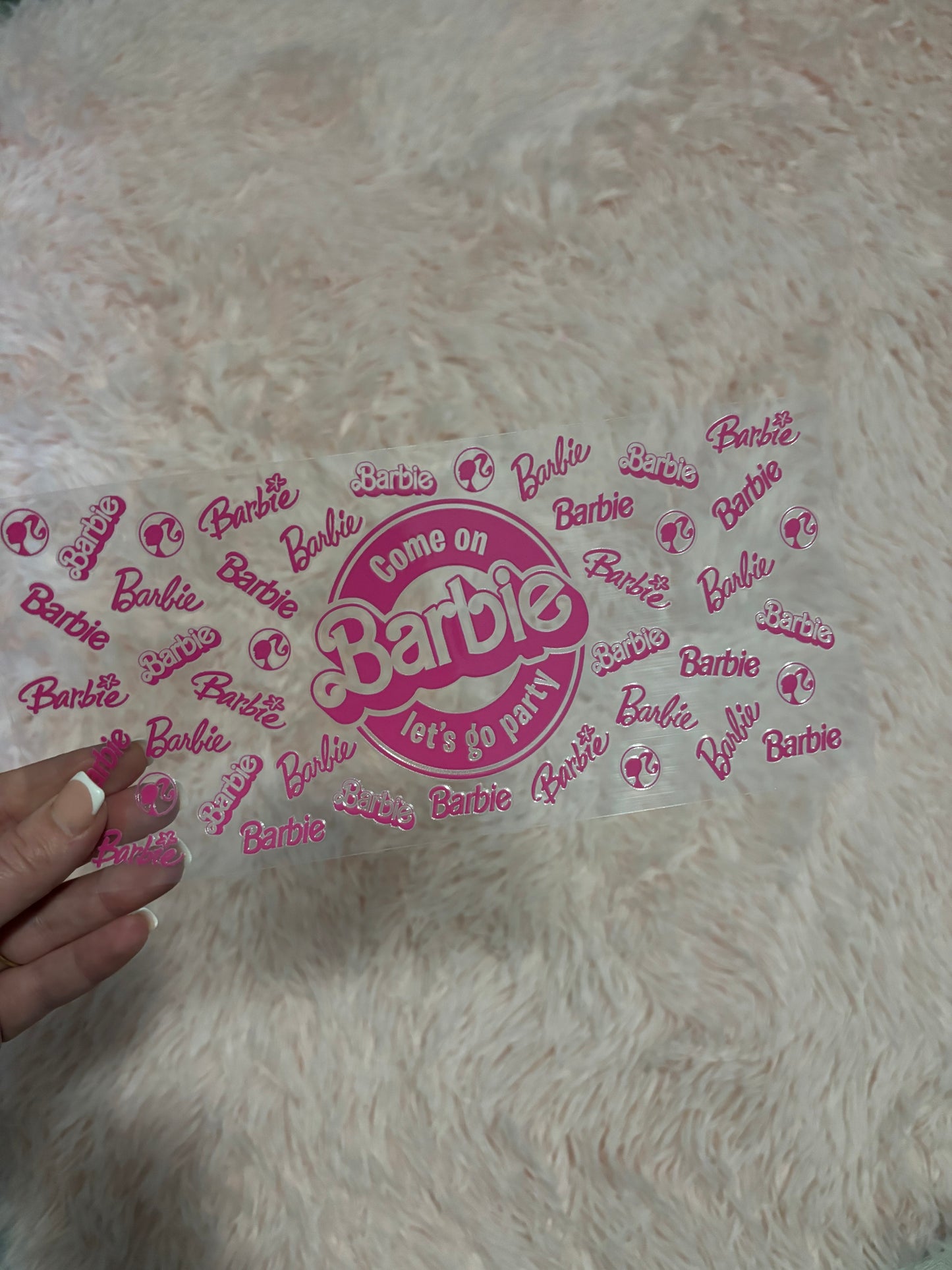 UV DTF Wrap- Barbie 2