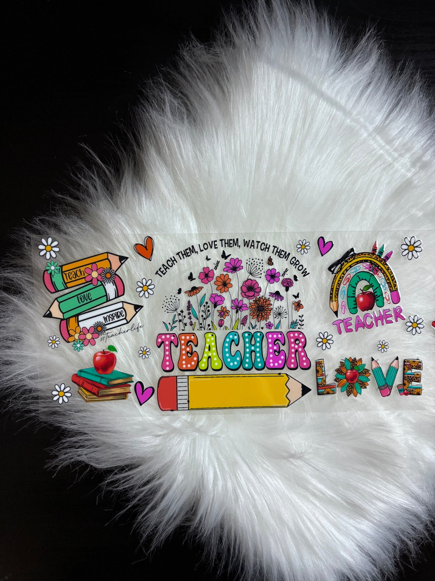 UV DTF Wrap + Lid Decal- Teacher