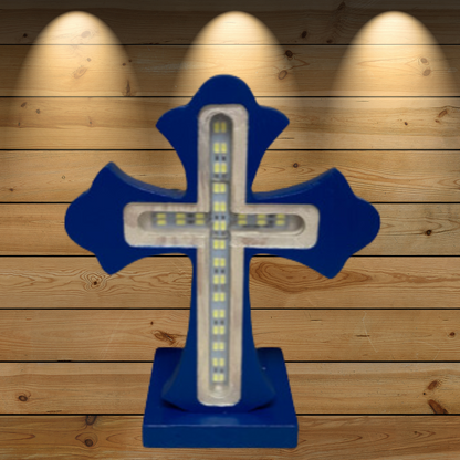 Hand Carved Custom LED Light Up Crosses