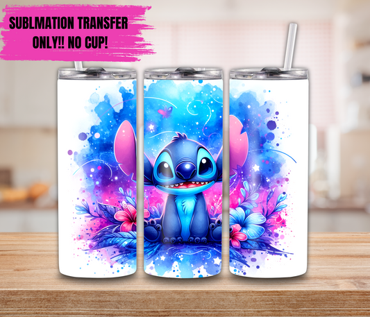 Sublimation Transfer For 20oz Tumbler- Stitch