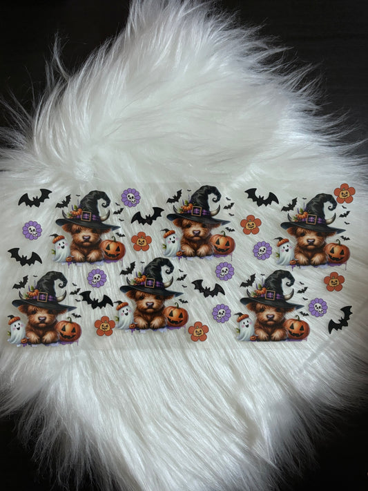 UV DTF Wrap- Highland Cow/Ghost Halloween #2