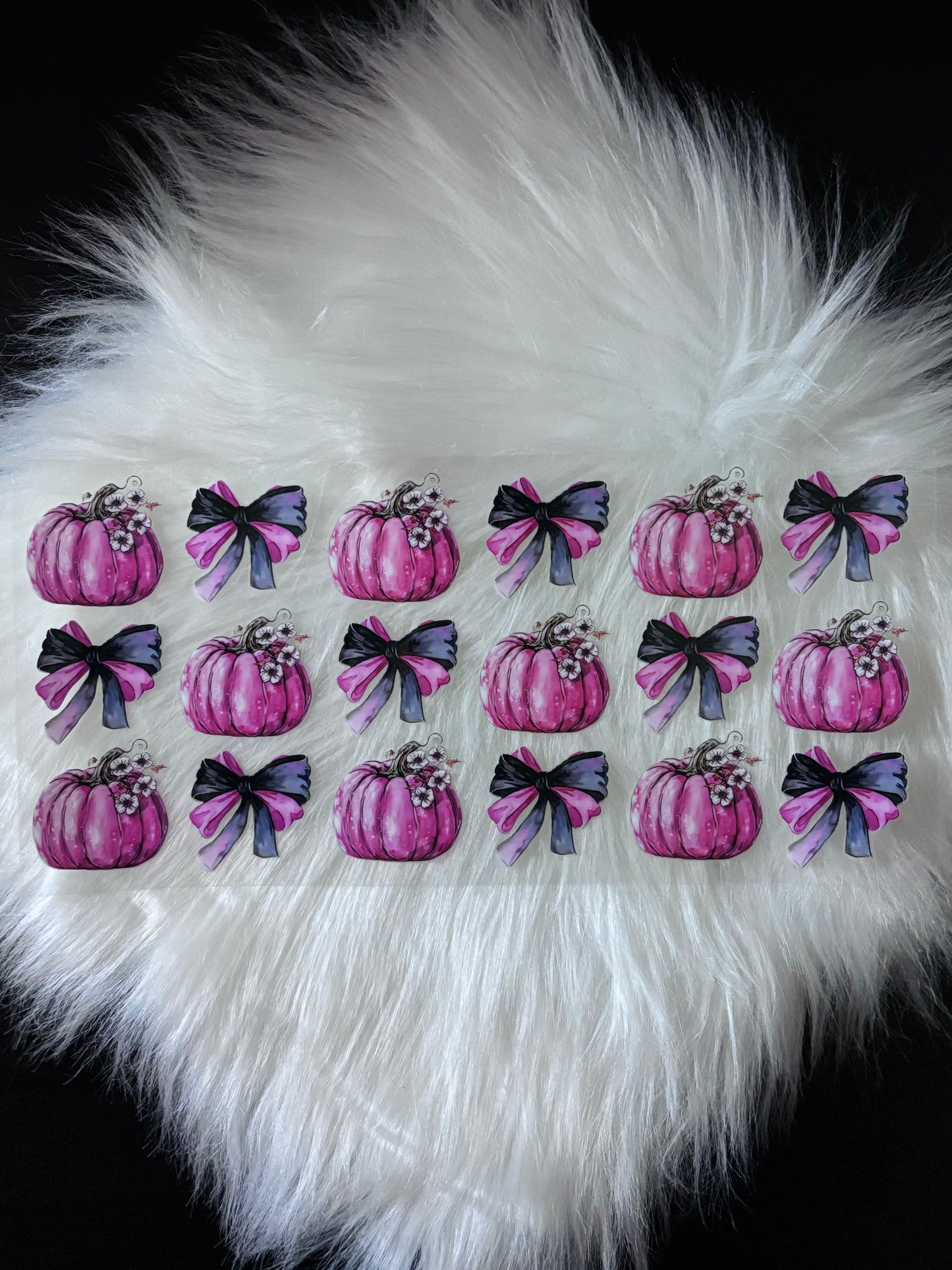 UV DTF Wrap- Pink Pumpkins & Bows