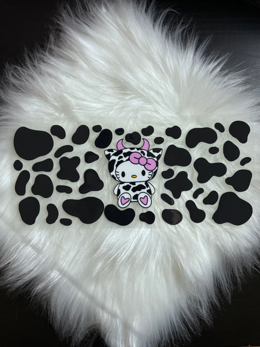 UV DTF Wrap- HK Cow Print