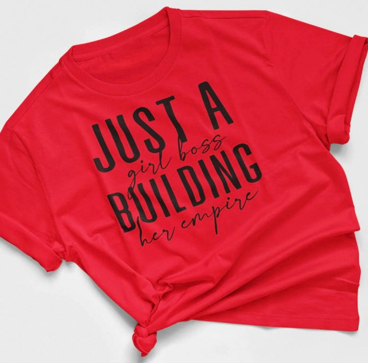 JUST A GIRL BOSS- SHORT SLEEVE T-SHIRT