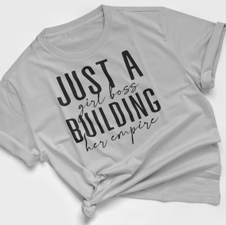 JUST A GIRL BOSS- SHORT SLEEVE T-SHIRT