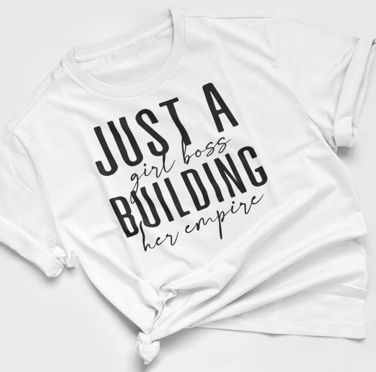 JUST A GIRL BOSS- SHORT SLEEVE T-SHIRT