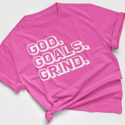 GOD.GOALS.GRIND. - Short Sleeve T-Shirt