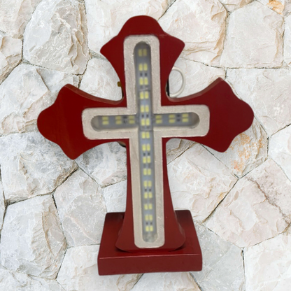 Hand Carved Custom LED Light Up Crosses