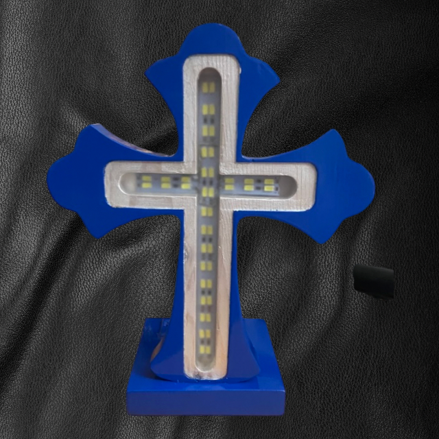 Hand Carved Custom LED Light Up Crosses