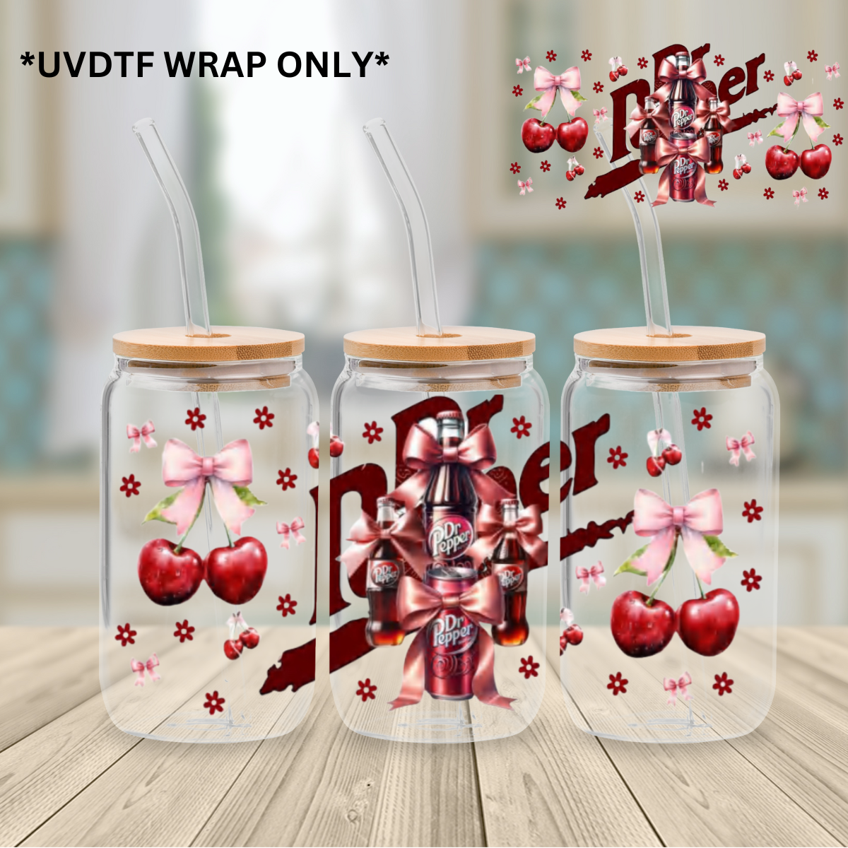 UV DTF Wrap- Dr. Pepper