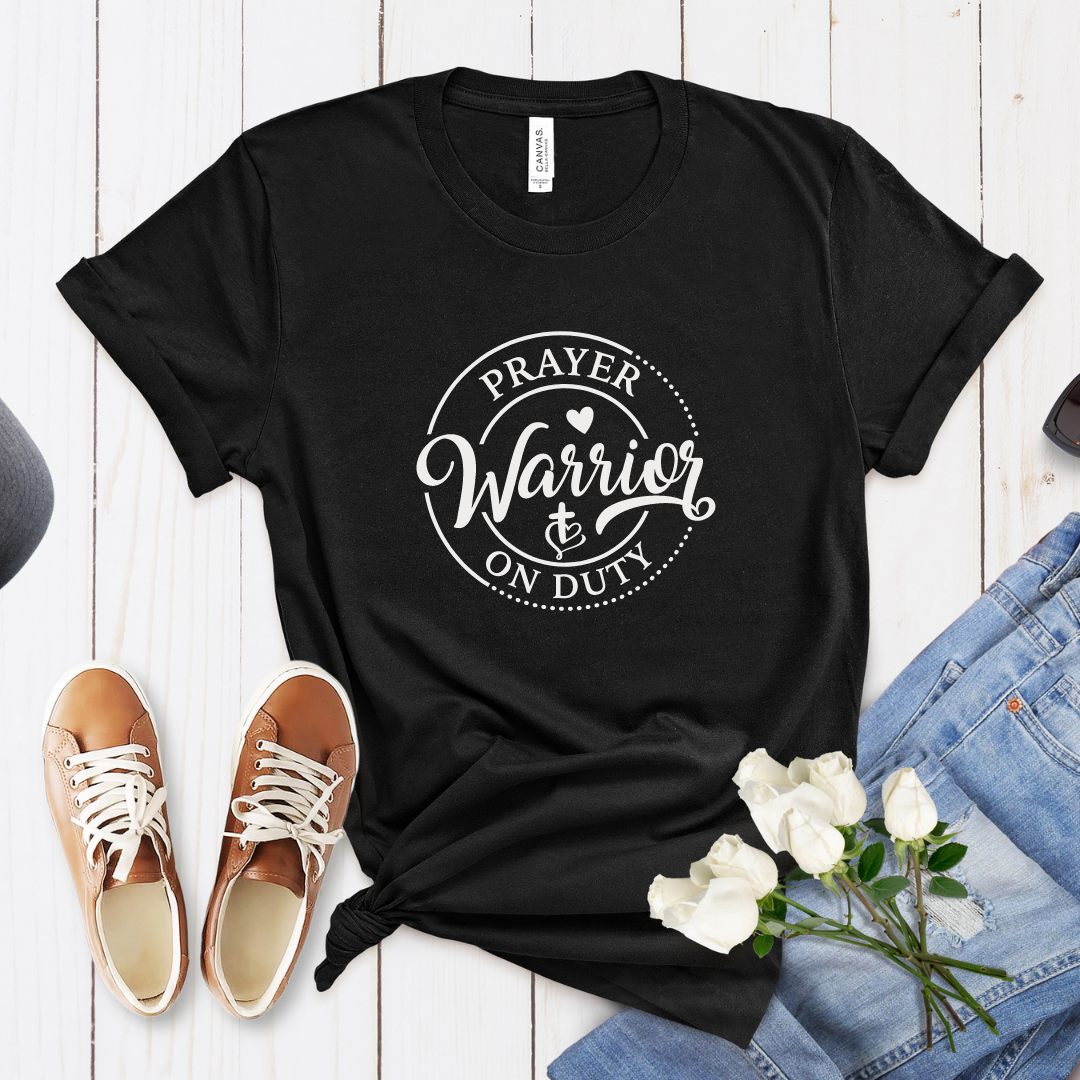 PRAYER WARRIOR ON DUTY -SHORT SLEEVE T-SHIRT