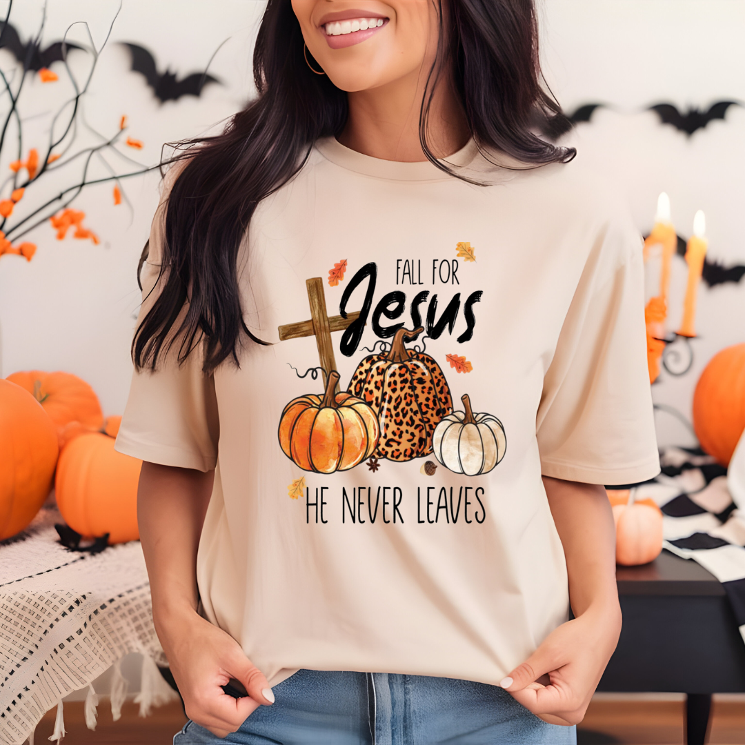 Ready To Press DTF Transfer-Fall For Jesus / Shirt not Included*