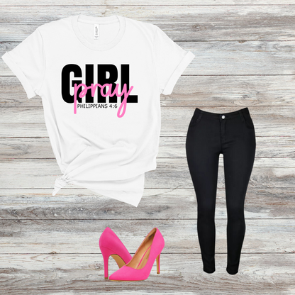 GIRL,PRAY- Short Sleeve T-shirt