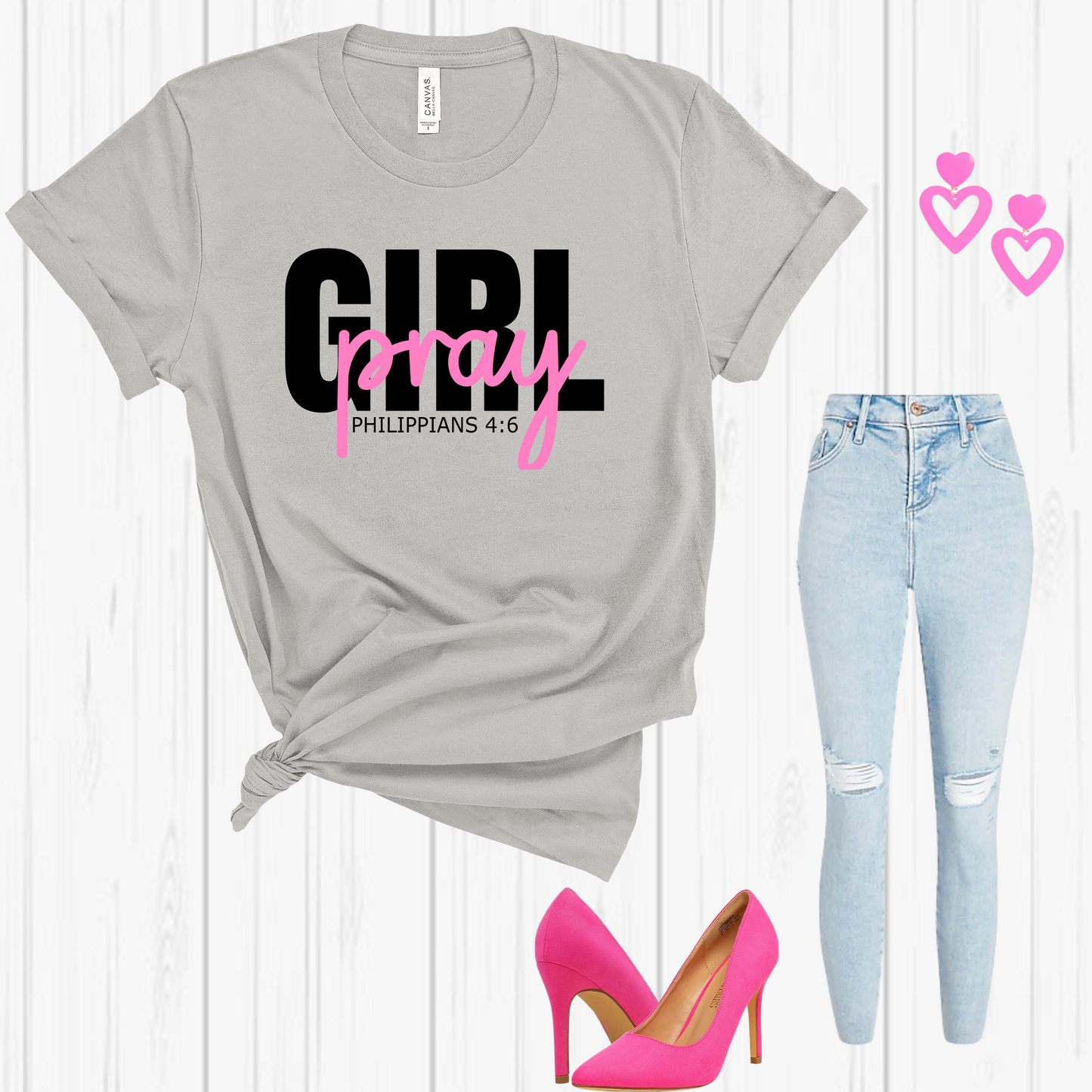 GIRL,PRAY- Short Sleeve T-shirt