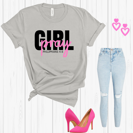 GIRL,PRAY- Short Sleeve T-shirt